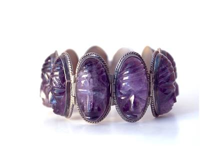 Amethyst engagement ring picture