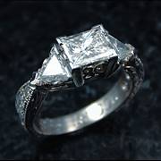 Diamond engagement ring history